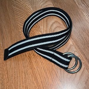 Striped Canvas Belt NWOT